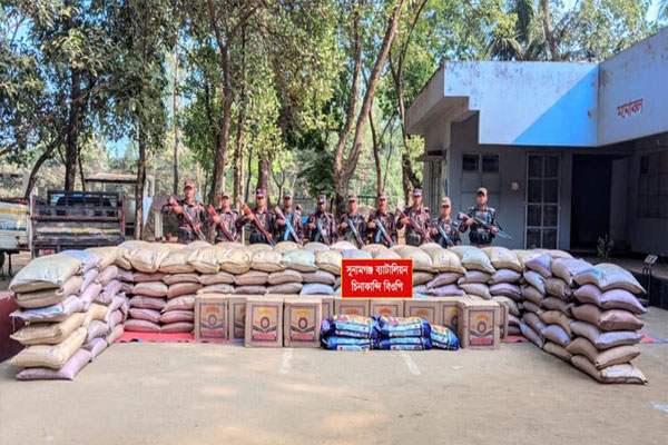 সুনামগঞ্জে সীমান্ত থেকে কোটি টাকার ভারতীয় পণ্য জব্দ