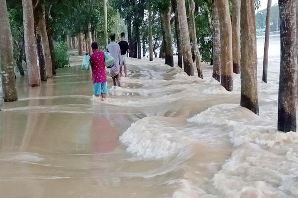 সিলেটে হু হু করে বাড়ছে নদীর পানি, বন্যার আশঙ্কা