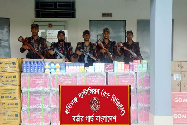 হবিগঞ্জে ৩ কোটি টাকার ভারতীয় পণ্য জব্দ