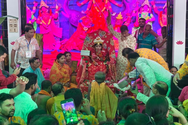 সিলেটে মহাঅষ্টমী ও কুমারী পূজা পালিত হচ্ছে