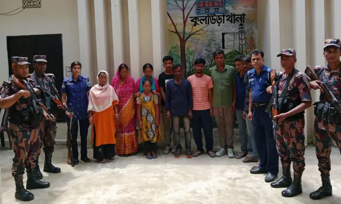 মৌলভীবাজার সীমান্তে ১০ জনকে পুশইন
