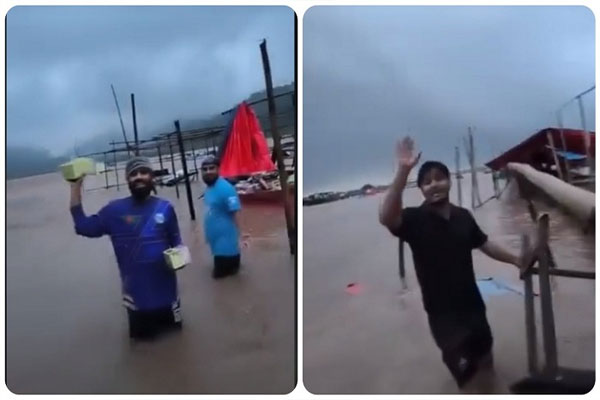 সাদাপাথর পর্যটন কেন্দ্র ঢলে তলিয়ে গেছে, বন্ধ ঘোষণা