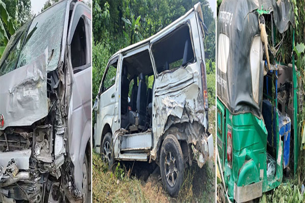 ওসমানীনগরে সড়কে ত্রিমুখি সংঘর্ষে ঝরল ২ প্রাণ