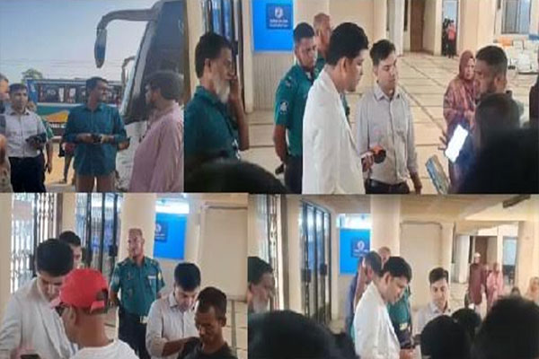 সিলেট রেলস্টেশনে প্রশাসনের অভিযান